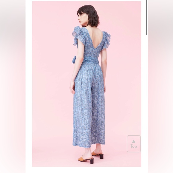 Rebecca Taylor La Vie V-neck Jumpsuit size Small - Picture 2 of 9